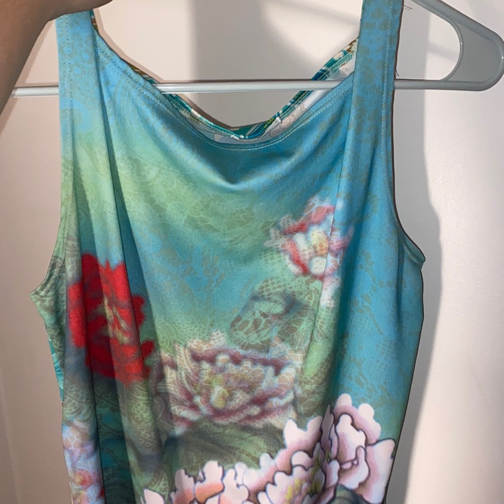GORGEOUS vintage floral abstract tank